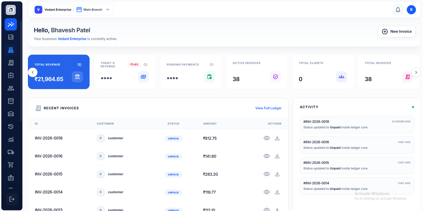 Dashboard